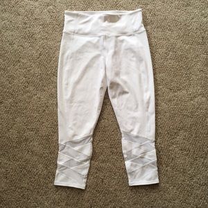 Athleta White Crops